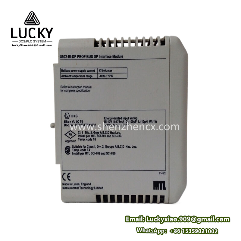 GE Electric | 8502-BI-DP | PROFIBUS DP-V1 Slave Interface Module ...